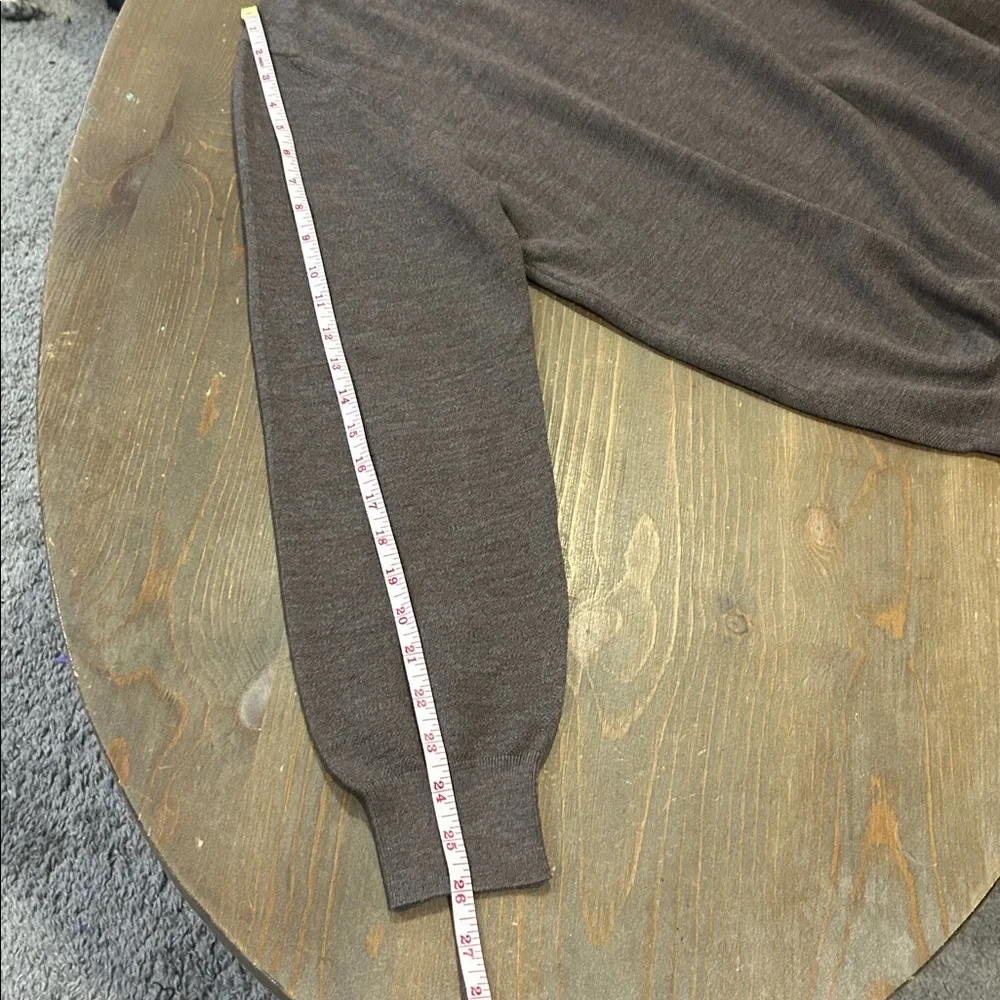 Men's Zegna Wool Brown Sweater L/XL - Picture 13 of 13